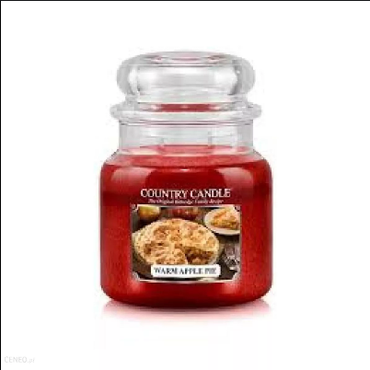  Country Candle - Warm Apple Pie - Mały słoik (104g) Świeca zapachowa